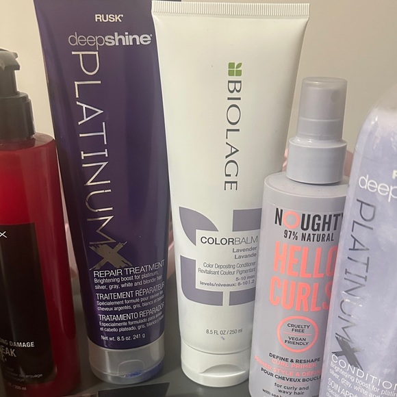 18 pieces Hair Care Set - Blonde + Travel Mini Straightener + body tan - Picture 2 of 7